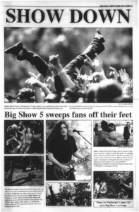 The Daily Sundial after the 2005 Big Show featuring Jimmy Eat World. Sundial image courtesy of CSUN Library Archives.