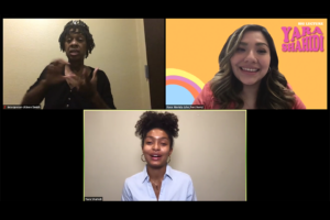 AS President Rose Merida moderates this year's AS Big Lecture, featuring Yara Shahidi.