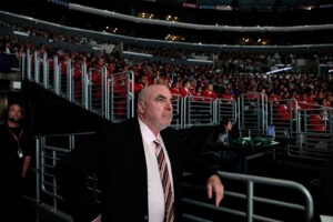 Lee Zeidman at Staples Center.