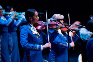 Violinists Mariachi Reyna de Los Angeles at The Soraya in 2016.