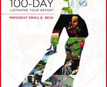 Cover of CSUN President Erika D. Beck's 100-Day Listening Tour Report.