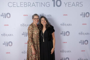 Siblings Christi and Caroline Robinson, Soraya supporters, celebrate the 10 year anniversary of the valley's beloved music venue.