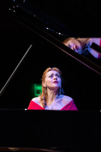 The emotions in pianist Kariné Poghosyan's face are reflected in the instrument.