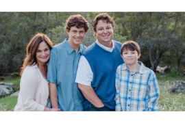 Family portrait of Jackie, Peyton, Matt and Zachary Winn.