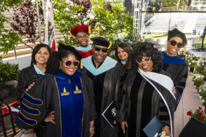 Group of professors in academic regalia