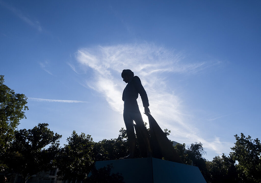 The Matador Statue.  (Photo by Ringo Chiu / CSUN)