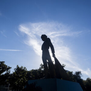 The Matador Statue. (Photo by Ringo Chiu / CSUN)