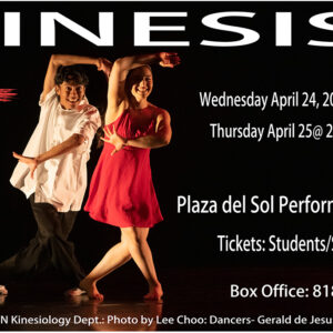 Poster for Kinesis with image of two dancers