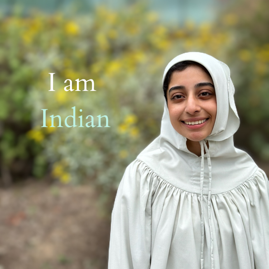 CSUN student Zainab Merchant stands outside the University Commons Extensions and identifies as Indian. 