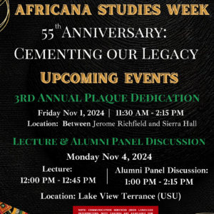Poster for Africana Studies Week