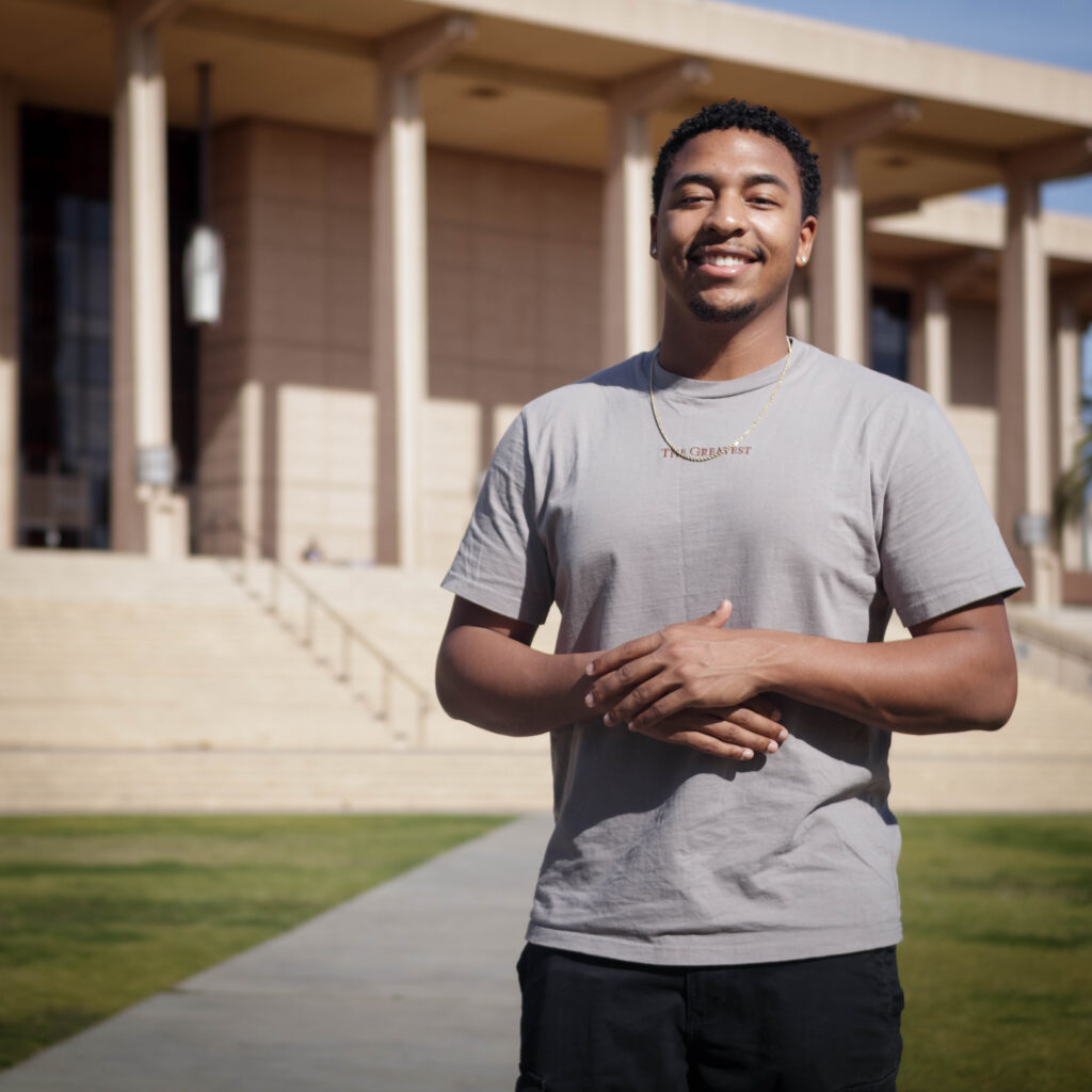 CSUN student Isaiah Taylor