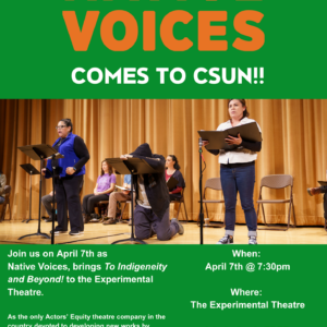 Native Voices flyer