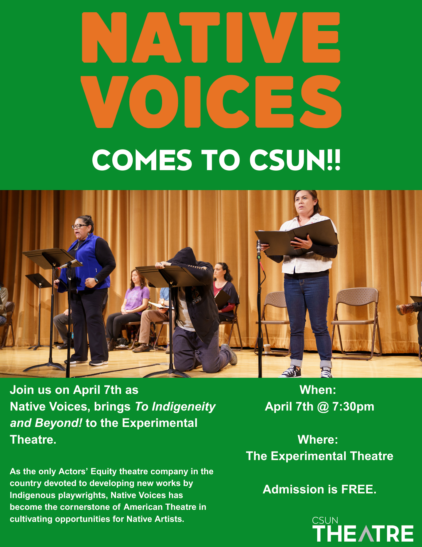 Native Voices flyer