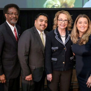 CSUN leaders pose with former Congresswoman Gabby Giffords.