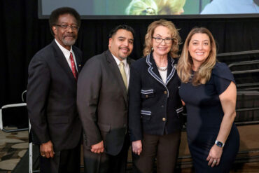 CSUN leaders pose with former Congresswoman Gabby Giffords.