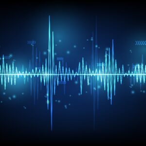 Sound wave rhythm background, technology concept, futuristic digital inn ovation background vector illustration.