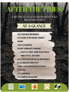 "After the fires" flyer