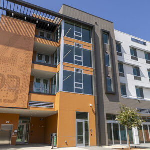 Exterior shot of Hibiscus Hall, Building 23.