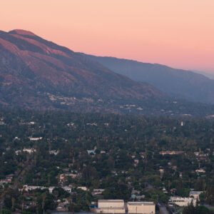This image from August 18, 2019 shows a view of the City of Altadena and the San Gabriel Mountains looking northeast.