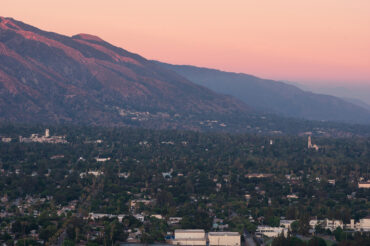 This image from August 18, 2019 shows a view of the City of Altadena and the San Gabriel Mountains looking northeast.