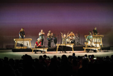 Masanga Marimba closing at the 65th Annual Music Center Holiday Celebration in 2024. Photo credit to Timothy Norris for The Music Center.