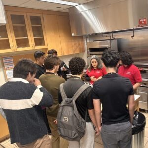 CSUN faculty teaching nutrition to students in the Magaram Center.