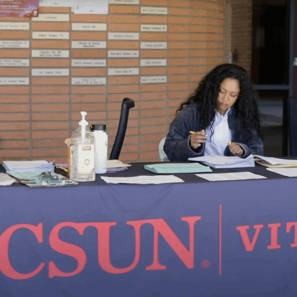 3 student vita volunteers working