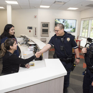 A team of assessors from the International Association of Campus Law Enforcement Administrators will visit CSUN next week to examine all aspects of CSUN Department of Police Services’ policies, procedures, management, operations and support services. Photo by Lee Choo.