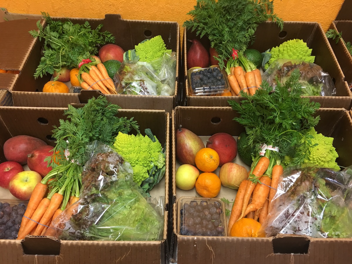 Good Box Organics produce boxes