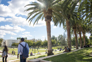 CSUN social work professor Alejandra Acuña has published a new study that finds PTSD screening and brief intervention can improve the emotional well-being and academic success of underrepresented students. Photo by Lee Choo.