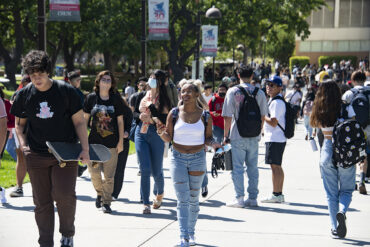 CSUN, along with four other CSUs in the area, local community college and K-12 public school districts have formed the Los Angeles Region K-16 Collaborative, which has been awarded approximately $18 million by the state to improve enrollment and degree completion of underrepresented students. Photo by Lee Choo.