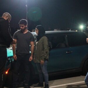 Student filmmakers on the set of • “A Beautiful Sin,” directed by Ahmad Jack Almazeedi.