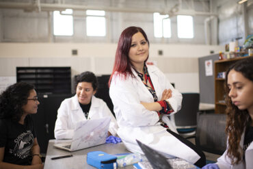CSUN assistant professor of psychology Yolanda Vasquez-Salgado has received a $725,000 NIH-SuRE First Award from the National Institutes of Health’s Support for Research Excellence (SuRE) program to study the impact cultural mismatch has on Latinx college students attending Hispanic-Serving Institutions. Photo by Lee Choo.
