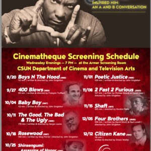 CSUN’s Exclusive John Singleton Exhibit Inspires Fall ’23 Cinematheque