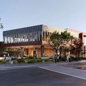 First-of-its-kind Global Hispanic Serving Institution (HSI) Equity Innovation Hub announced today 17 finalists for California State University HSI Community Grants. Above is a proposed rendering of the Hub.