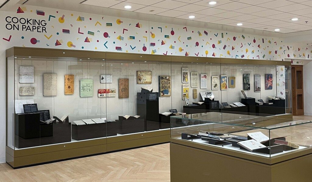 One of the exhibit’s display cases. Photograph provided by Ellen Jarosz.