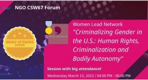 The forum’s event banner which highlights the Women Lead Network’s session. CSUN students are set to present during this session.