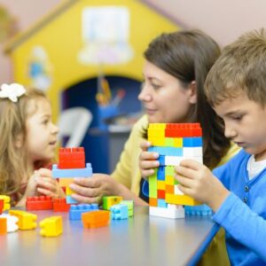 Children playing with legos. Image provided by Robin Sachs.
