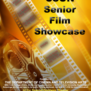 flyer for Senior FIlm Showcase
