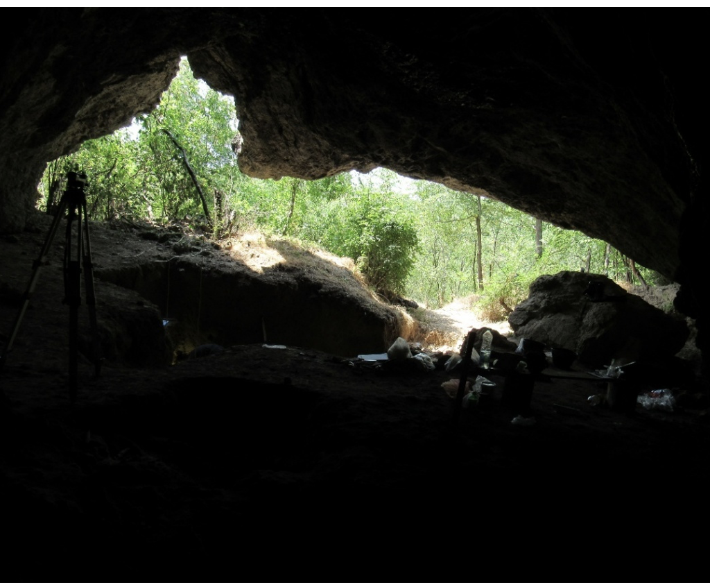 Entrance to Pešturina Cave in Serbia, where a Neanderthal tooth genetically analyzed in this study was discovered. 