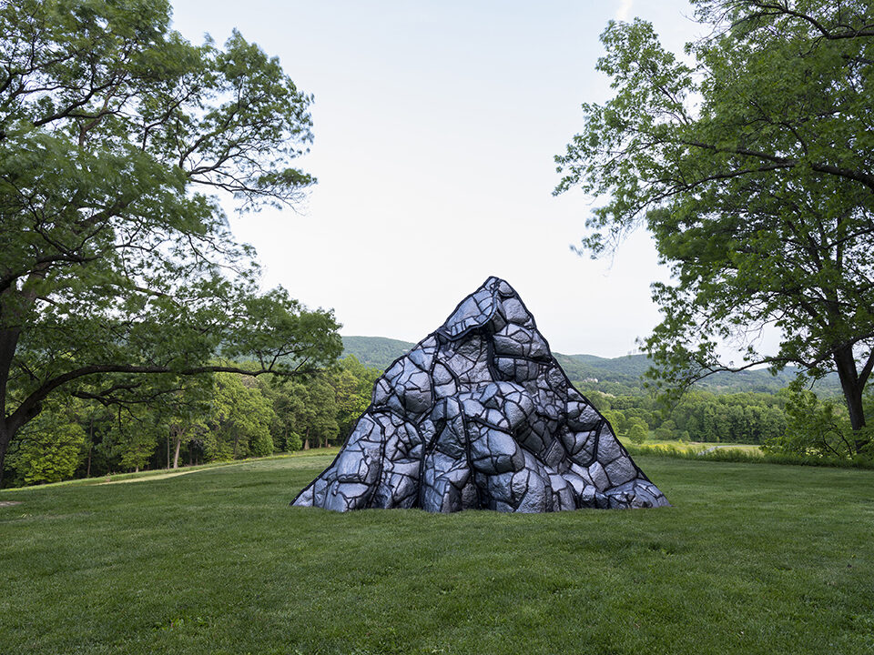 “Ilopango, The Volcano that Left,” a sculpture by CSUN Central American and transborder studies Beatriz Cortez, currently on display through Nov. 13 at the Storm King Art Center in New York’s Hudson Valley. Photo by Jeffrey Jenkins.