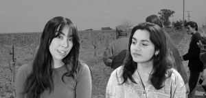 Theater students Ruby Hernández as María Saludado, left and Eileen Ávalos as Antonia Saludado.