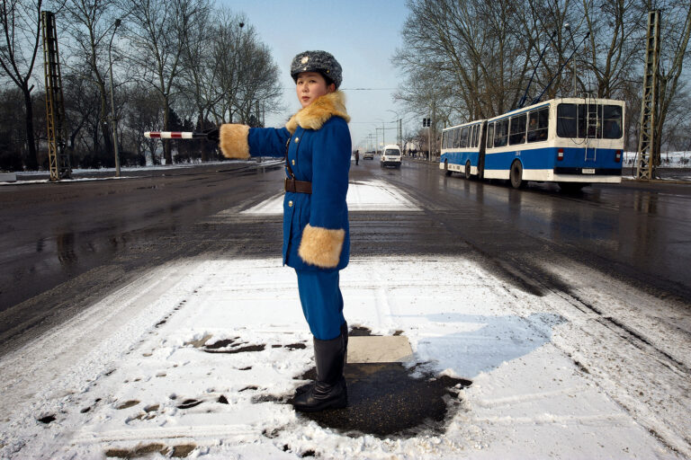 Traffic Officer, Pyongyang, DPRK 2008