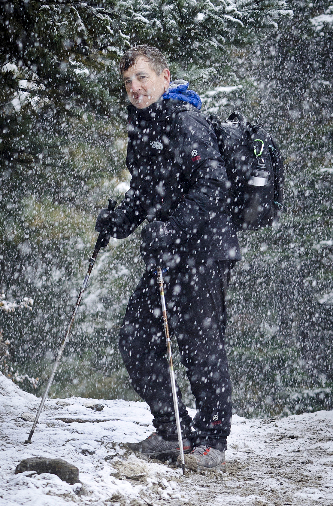 Mark Edward Harris on the Everest Trek, Nepal 2015 (photo credit: Mohan Duwal)