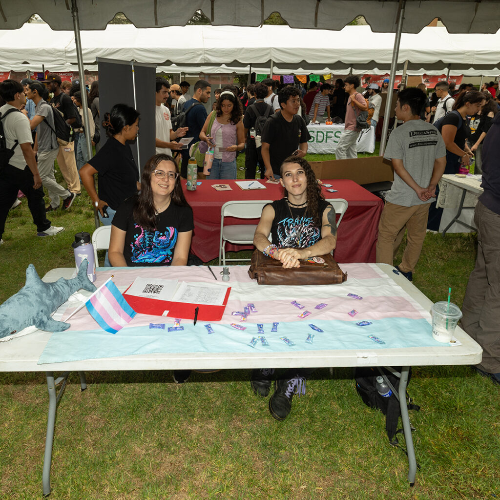 Matadors from the CSUN Trans Wellness Alliance welcome fellow students at Meet the Clubs on September 8th, 2026 (Bryan Rodgers / CSUN) 