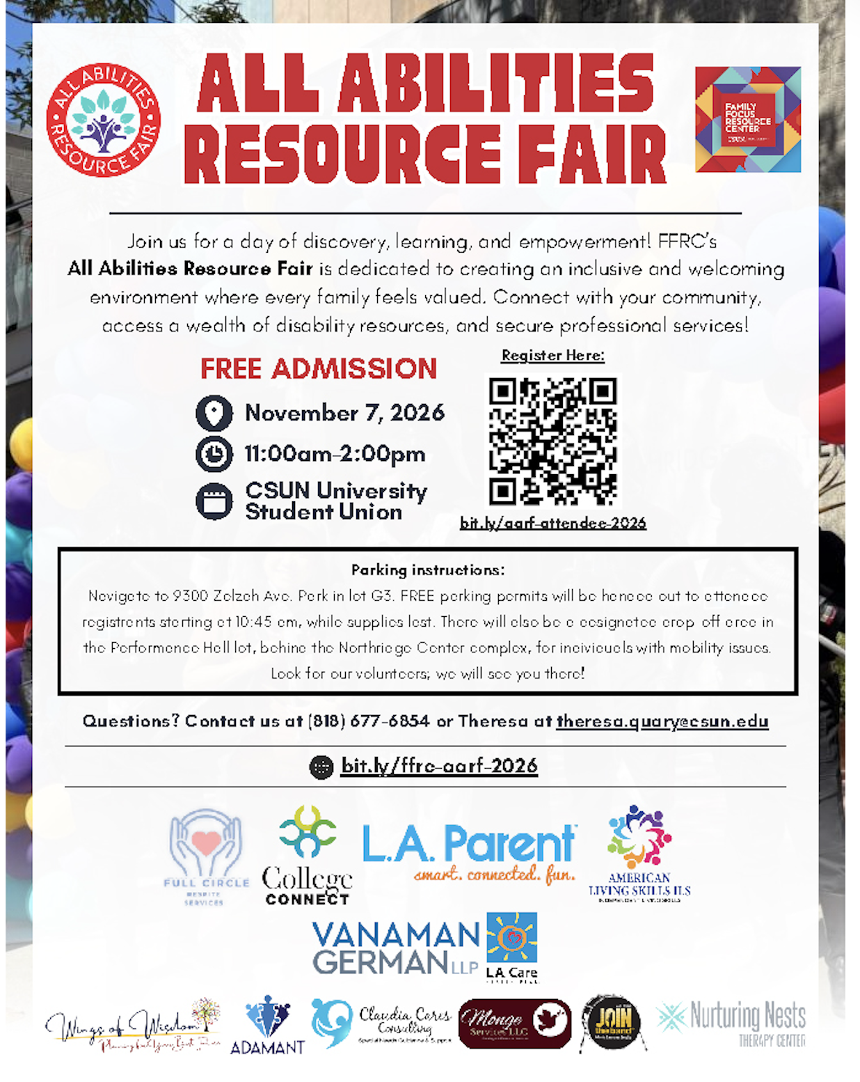 CSUN’s Annual All Abilities Resource Fair Offers Support to Individuals & Families with Children with Disabilities - CSUN Newsroom
