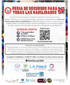 Spanish-language All Abilities Fair flyer